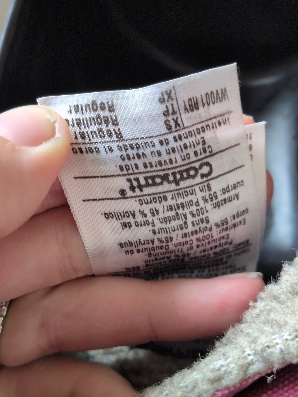 ✨ Carhartt Vintage Duck Vest In Pink Rose Mauve Size Xs - Picture 7 of 8